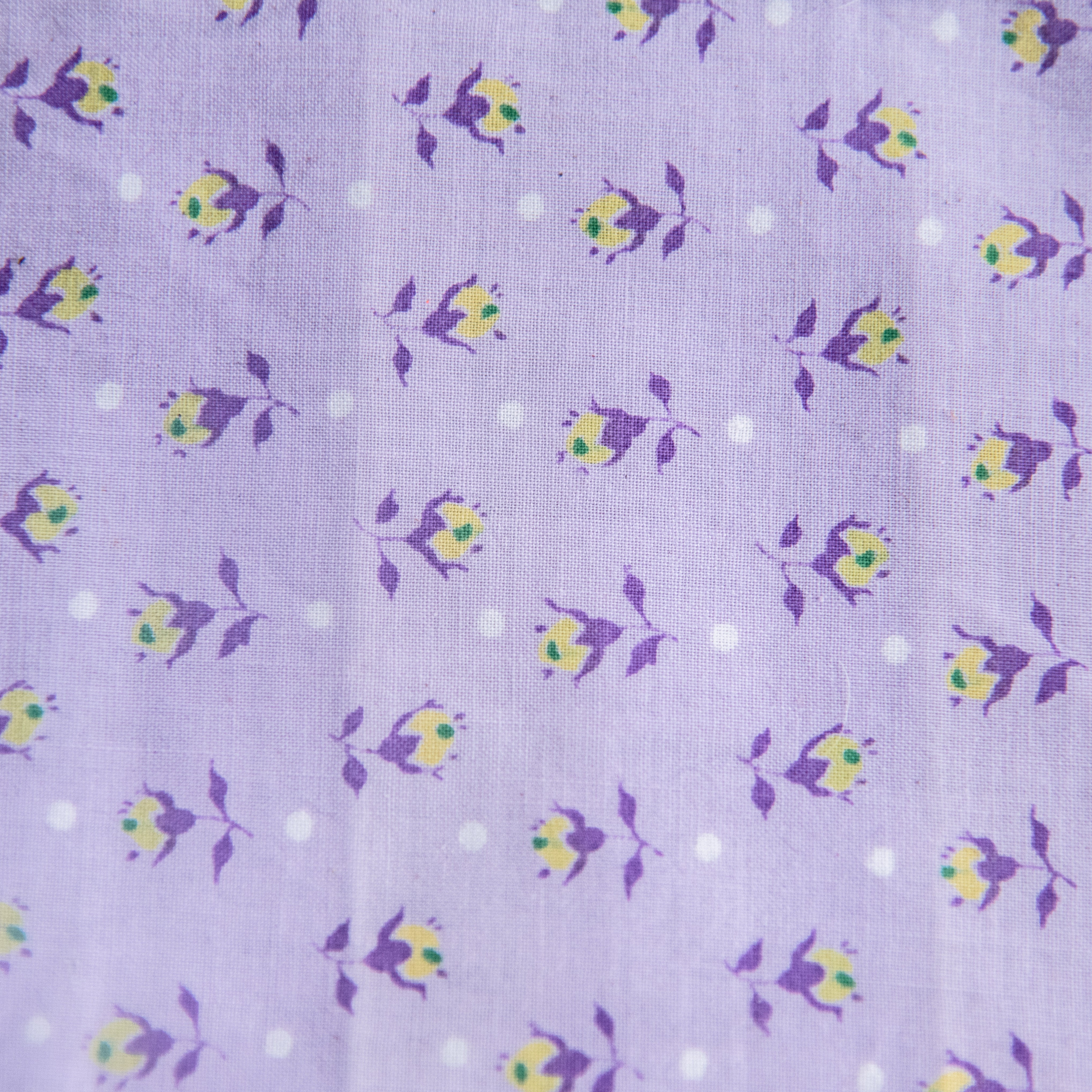 Custom Pouch with 1980s Cotton Floral: Gert