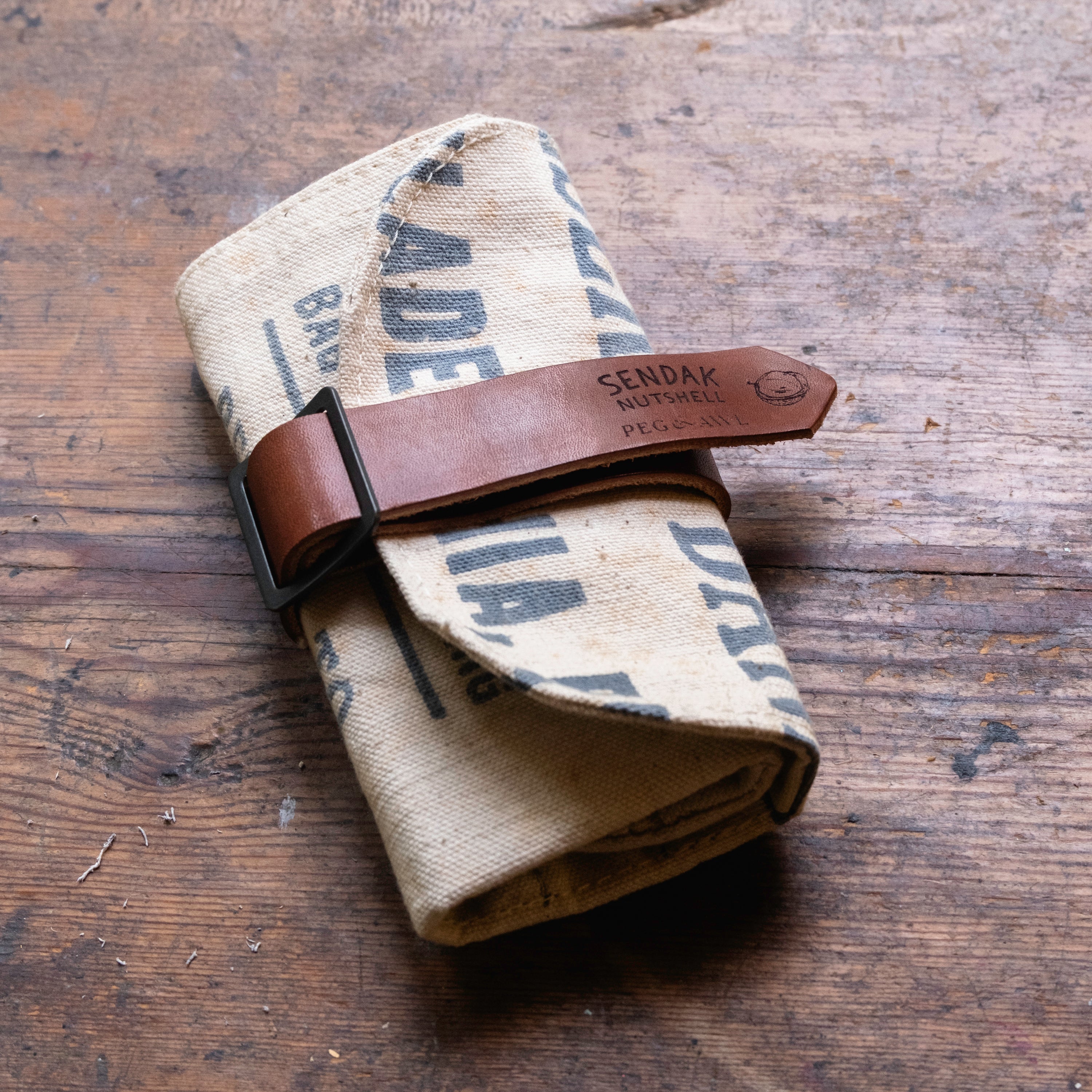 Sendak Nutshell with Vintage Bank Bag: Federal Blue