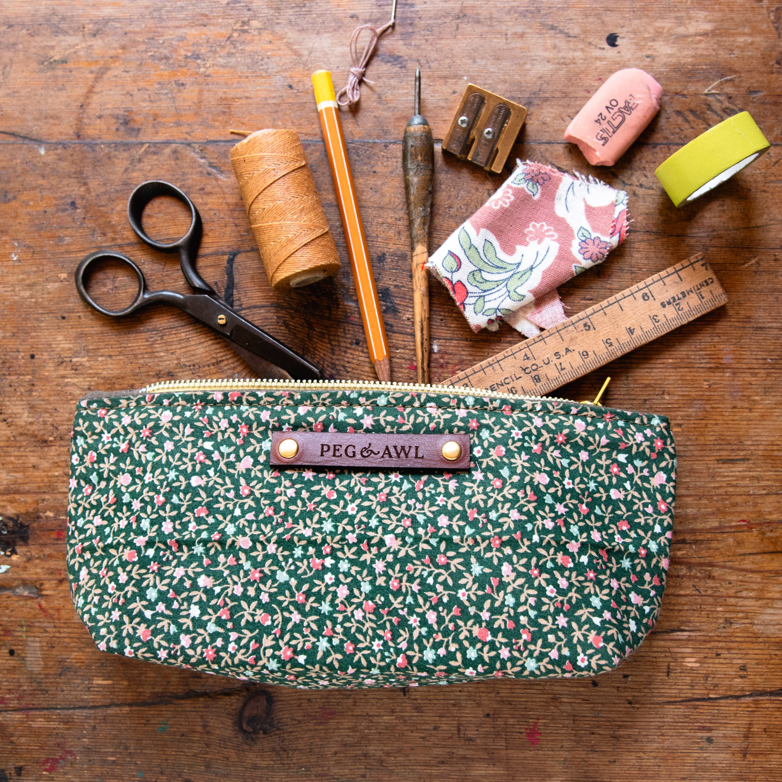 Essentials Pouch with Vintage Cotton: Edna