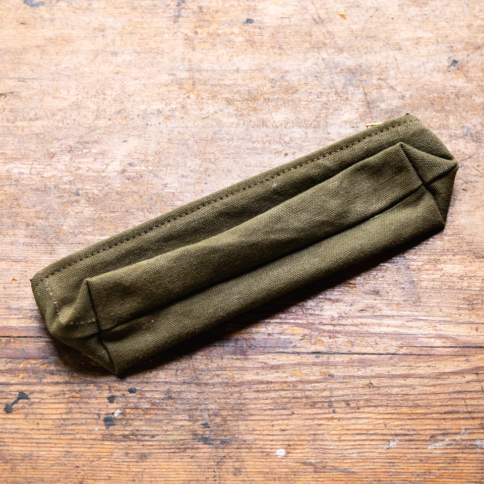 Drafter Pouch with Vintage Military Duffle Bag: Elmer