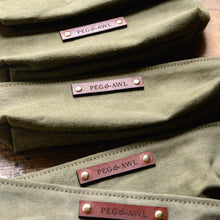 Drafter Pouch with Vintage Military Duffle Bag: Elmer