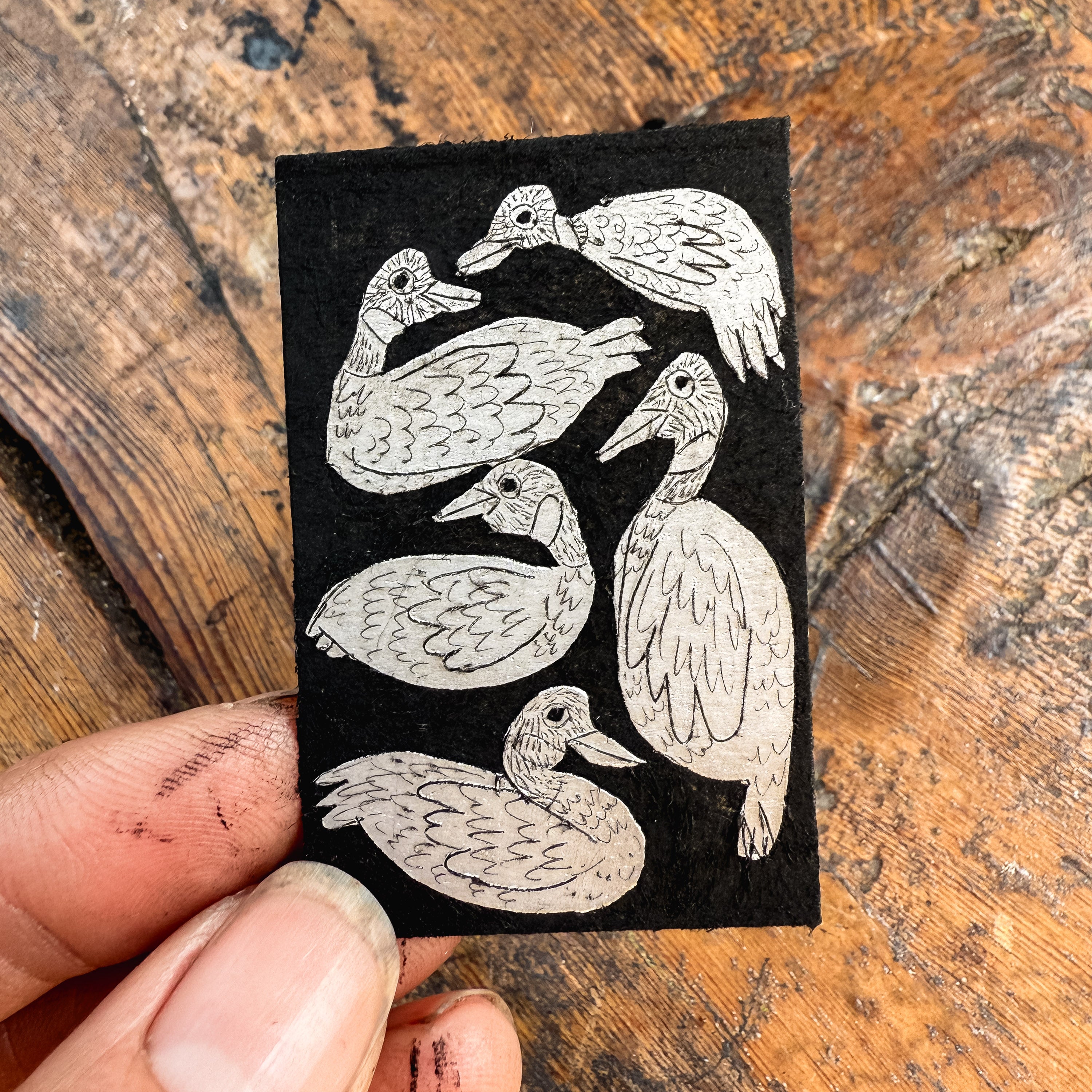 “Flock of Geese” Tetra Pak Print