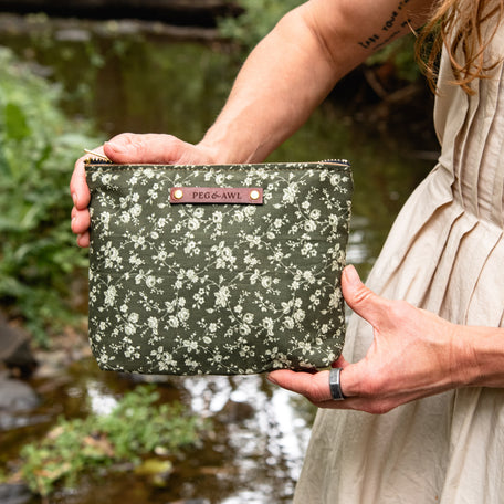 Keeper Pouch with Vintage Cotton: Jo