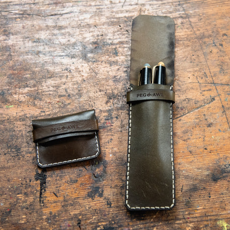 Leather Scraplings Pouch
