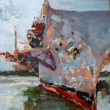 Framed Original Plein Air Painting by Walter Kent: Navy Yard, Phila
