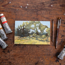 Framed Original Plein Air Painting by Walter Kent: Open Connections, Newtown Square PA