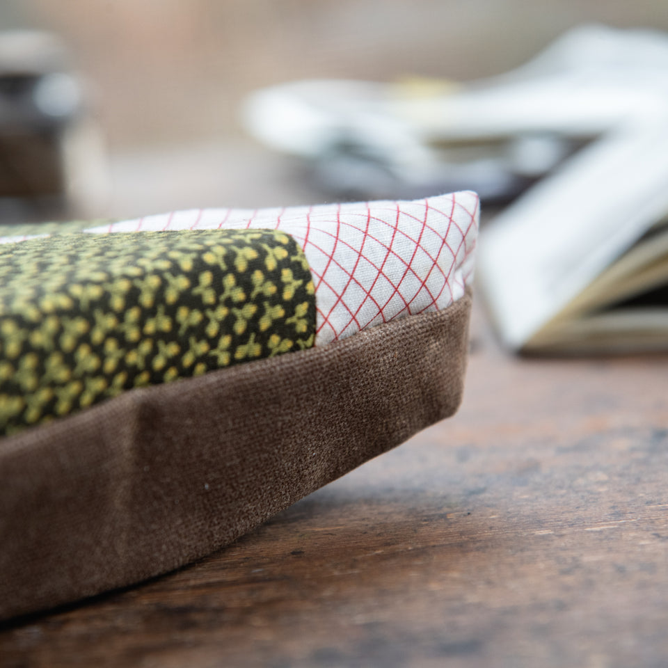 Custom Pouch with 1800s Quilt Block: Ambrose