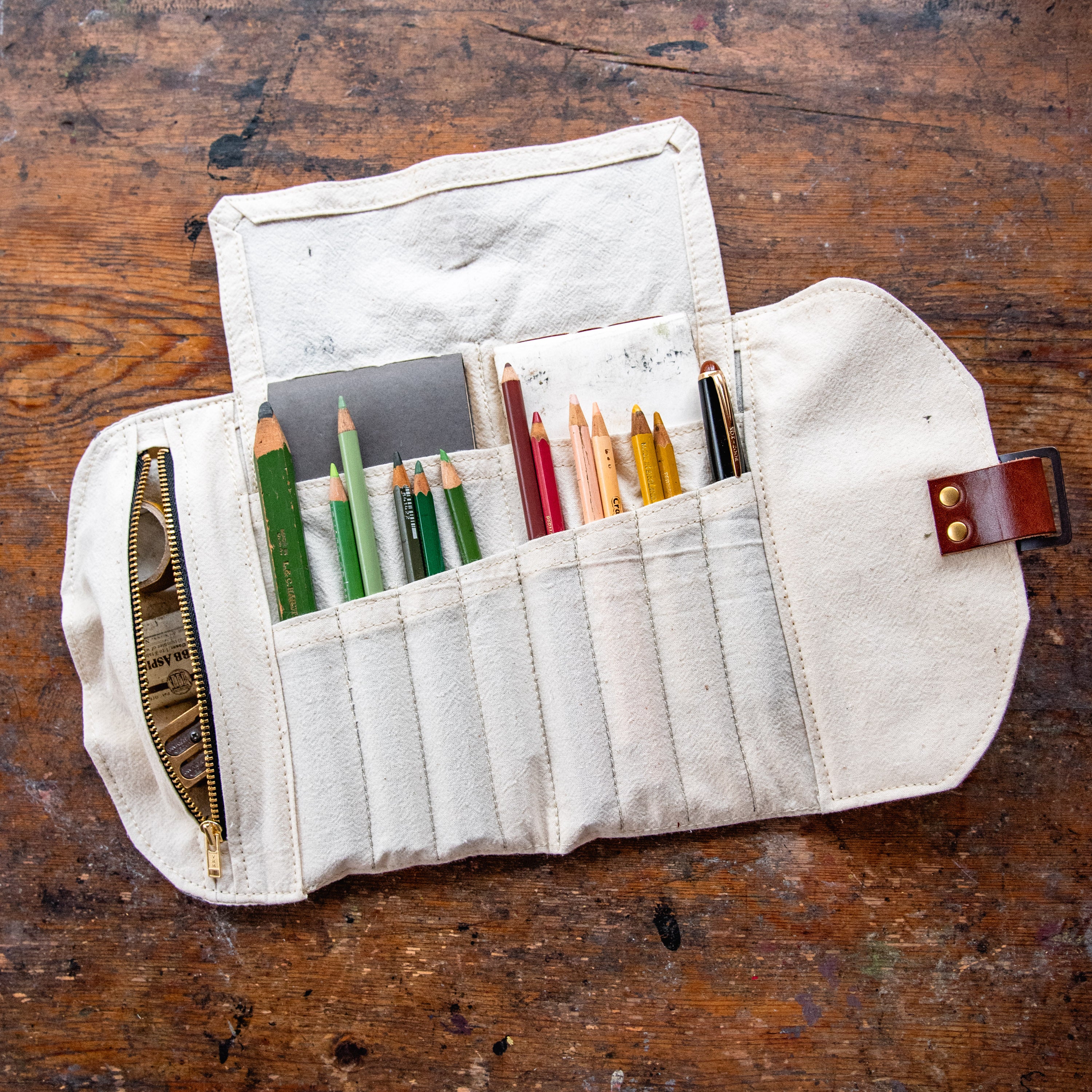 Sendak Mini Artist Roll with Vintage Feedsack: Rice