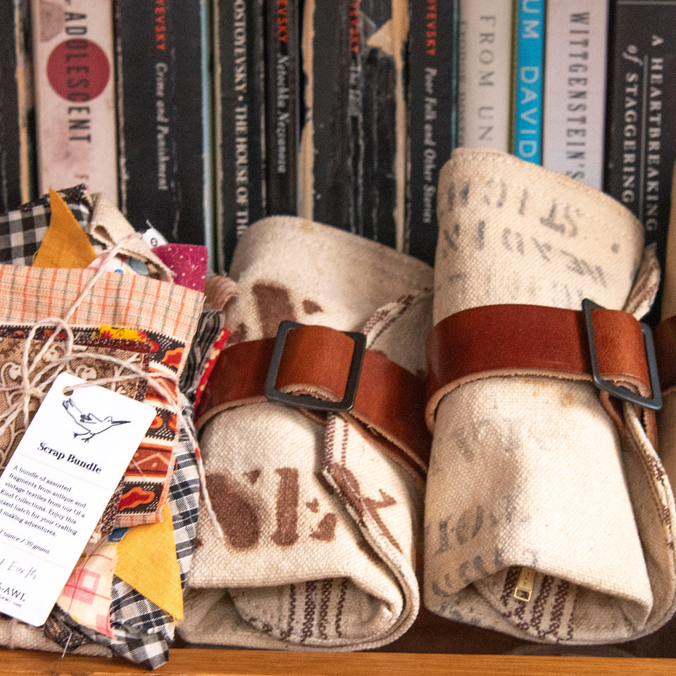 Sendak Nutshell with Antique Grain Sack: No. 1