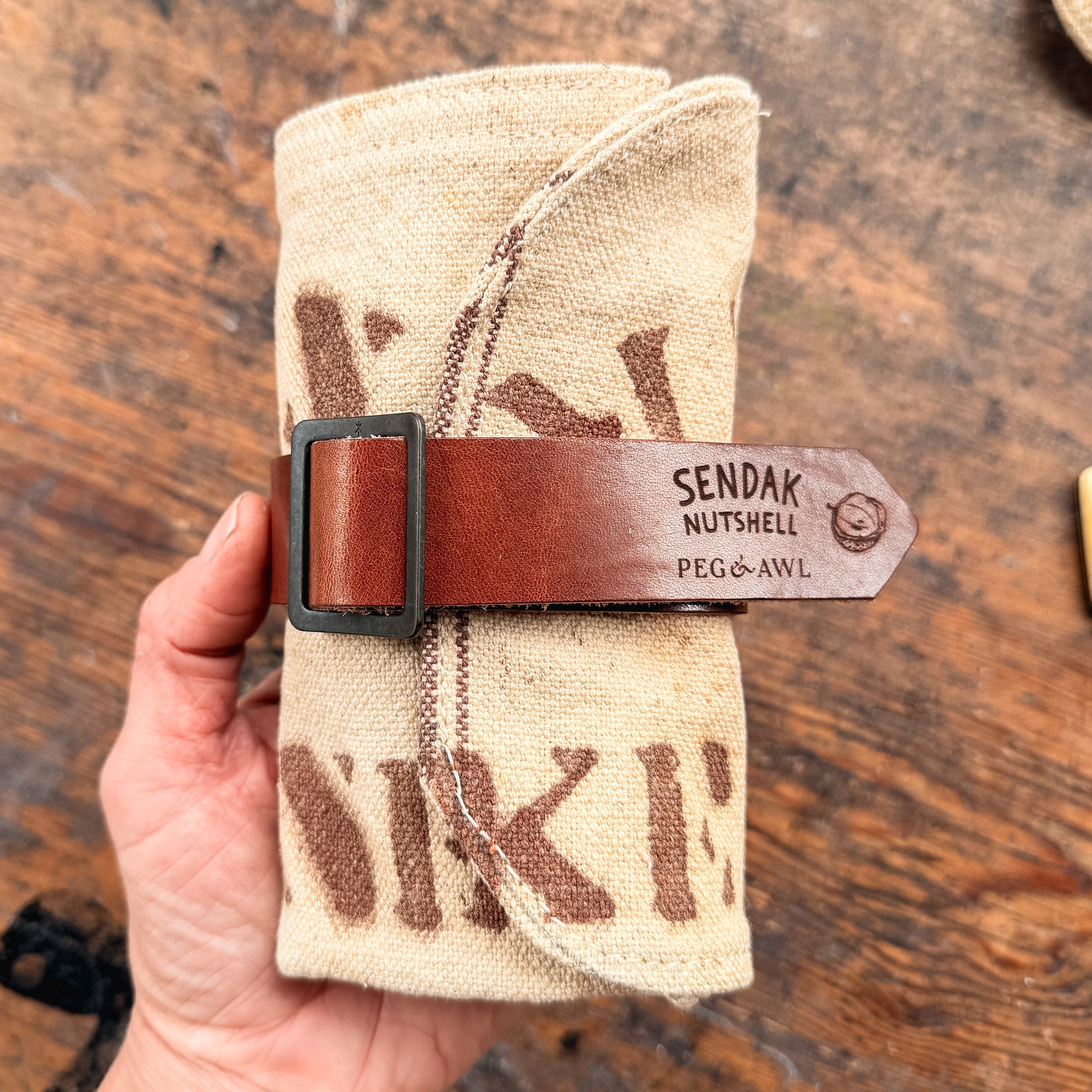 Sendak Nutshell with Antique Grain Sack: No. 1