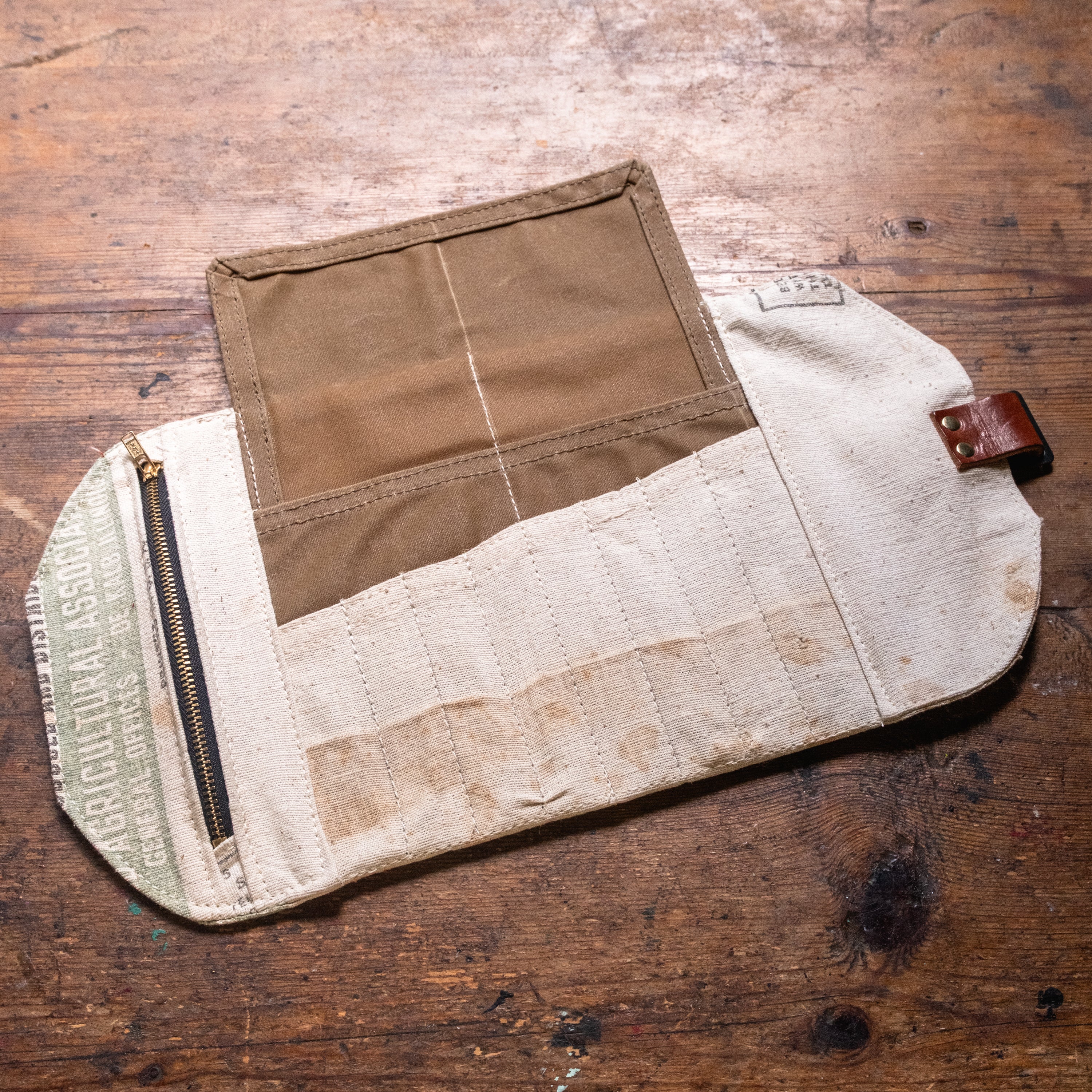 Sendak Mini Artist Roll with Vintage Feedsack: Husk