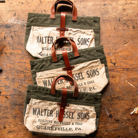 Waxed Canvas Tote with Mid-Century Apron: Walter & Sons