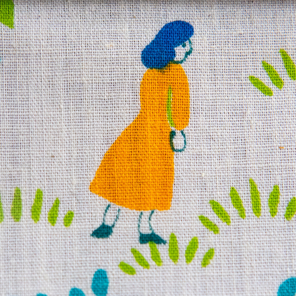Spender Pouch with Mid-Century Cotton Print: Eddie