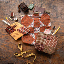 Custom Pouch with Late 1800s - Early 1900s Orphan Quilt Block: Leslie