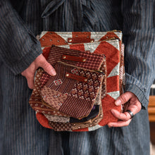 Custom Pouch with Late 1800s - Early 1900s Orphan Quilt Block: Leslie
