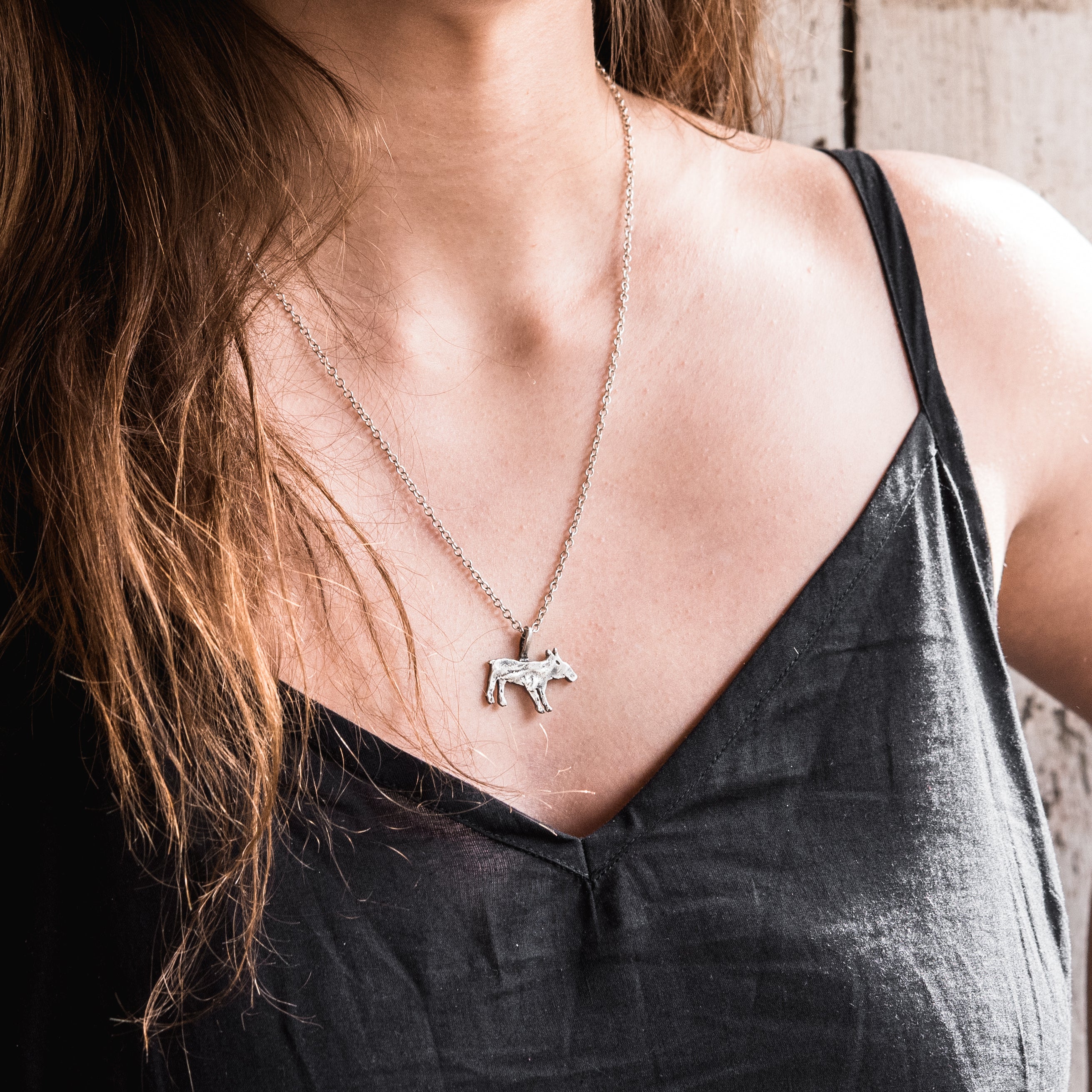 Foundlings Necklace: Fern (Tapir)