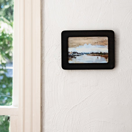 Framed Original Plein Air Painting by Walter Kent: Barnegat Bay, 2020