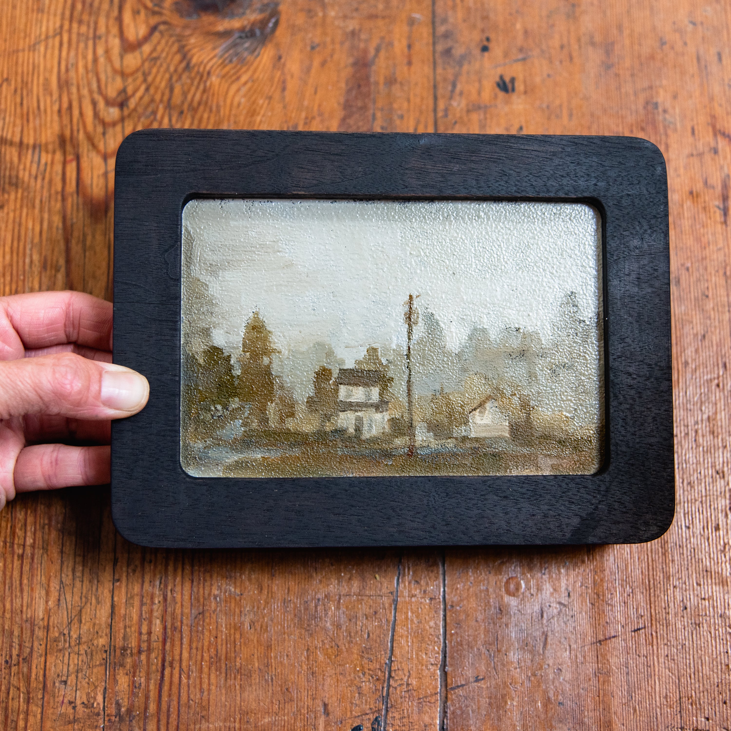 Framed Original Plein Air Painting by Walter Kent: Starr Farm, 2021