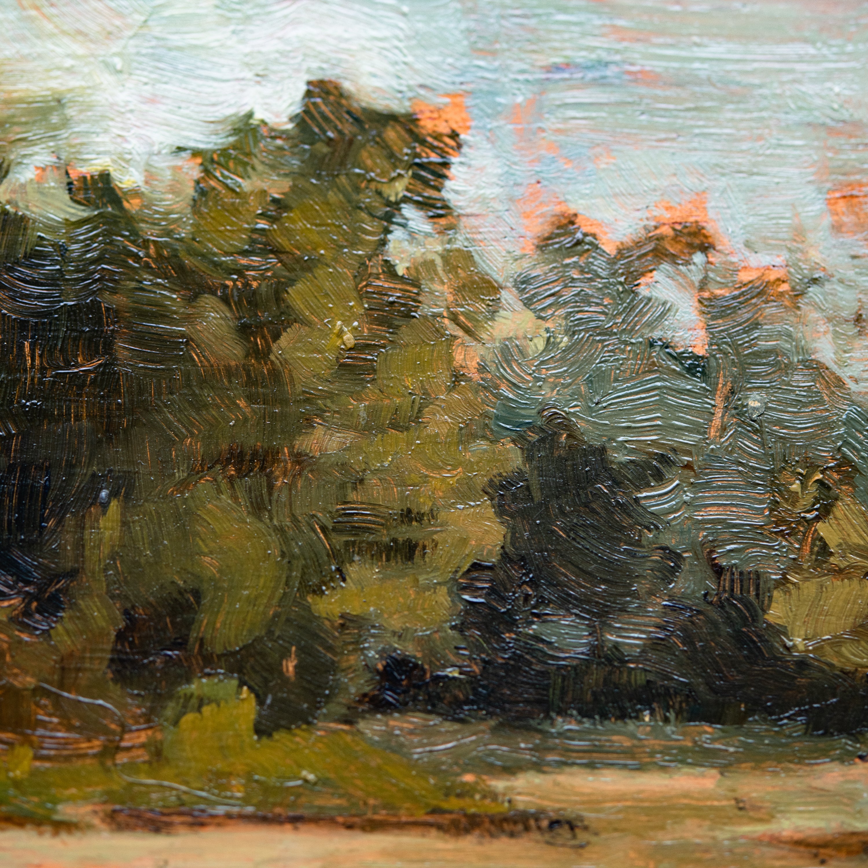 Framed Original Plein Air Painting by Walter Kent: Shaw’s Bridge, 2021